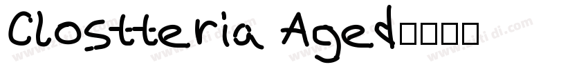 Clostteria Aged字体转换